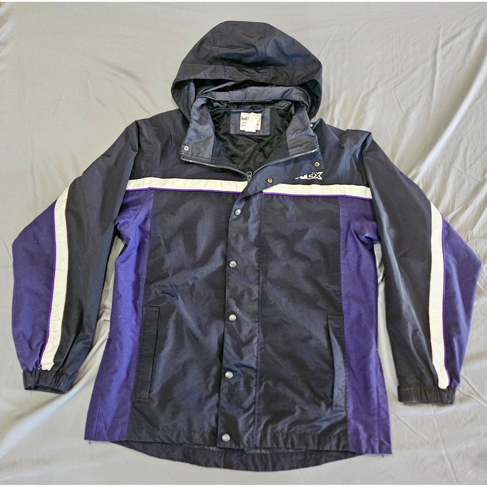 FedEx Jacket Mens Large Blue Purple Stan Herman VF Imagewear Windbreaker L